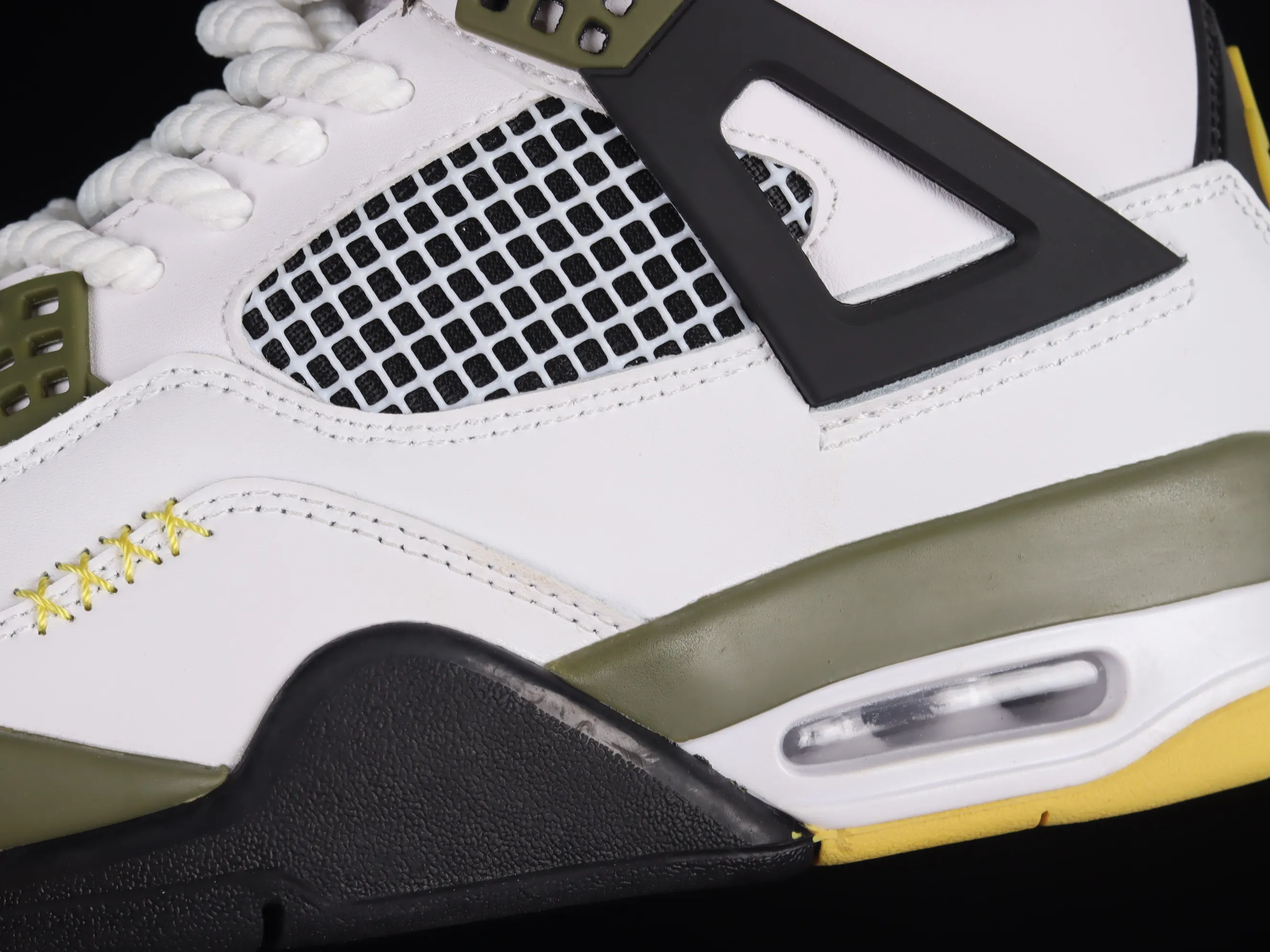 All categories Air Jordan Jordan series basketball shoes Air Jordan 4 Air Jordan 4 Retro AJ4 Joe 4 white and green men's cultural basketball shoes CT8527-900